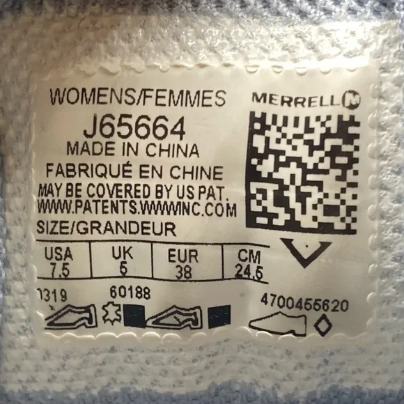 Merrell Womens Hiking Shoes Sz 7.5 Olive Green Blue Suede Low Top Vibram Outdoor - Picture 10 of 13